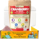 Canneberge pour chiens en poudre - Urinary Tract Health, Chien UTI, Bladder Support, Bladder Stones, Incontinence Support, Supplément de canneberge - Bacon Flavor (150 portions)
