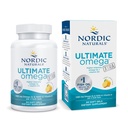 Nordic Naturals Ultimate Omega Xtra, Lemon Flavor - 60 gels mous - 1480 mg Omega-3 + 1000 UI Vitamine D3 - EPA & DHA - Santé du cerveau, du coeur et des immunes - 30 portions
