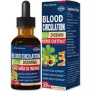 Blutzirkulation Horse Chestnut Extract Flüssigkeitstropfen, Castaño de Indias y Diosmina para la Circulacion y Varices, Nitric Oxide Supplement für Blutfluss, Druck &amp; Herzgesundheit.2 oz