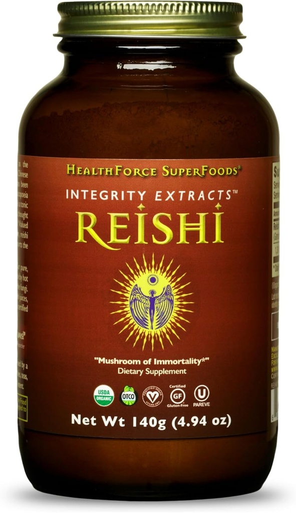HealthForce SuperFoods Integrity Extracts Reishi - Pulver - 140 Gramm