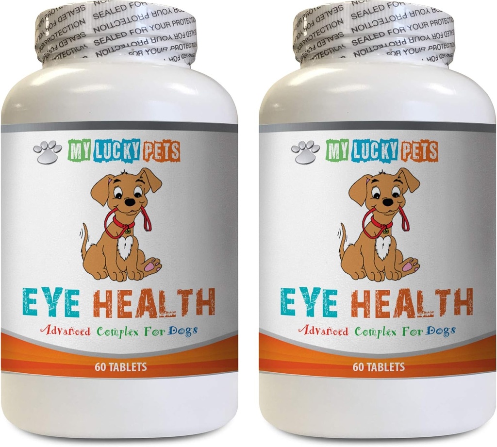 Dog Eye Supplement - Dog Eye Health - Advanced Formula - Vorteile Vision - Immununterstützung - Dog Vitamin Heart - 2 Flaschen (120 Bäume)