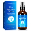 Spray de magnésium, Spray d'huile de magnésium pur naturel dans bouteille de verre, facile à absorber et à utiliser 120ml
