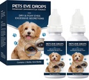 Katarakttropfen für Hunde, Hundeaugentropfen, Verbesserung der Vision Klarheit, Verbesserung der Augenvision und Katarakt(2 x 10 mL)