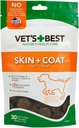 Vet's Best Skin & Coat Dog Supplements - Formuliert mit Vitamin E und Biotin Hunde gesunden Haut und Mantel - 50 Kautabletten