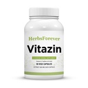 Herbsforever Vitazin Kapseln Ayurvedic Kräuterergänzung unterstützt Energie und Leistung bietet körperliche und geistige Stärke 90 Vege Kapseln 800 Mg Jede
