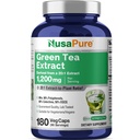 NusaPure Green Tea 20:1 Extrait, 1200 mg Équivalent à 24000mg, 180 Capsules Vegan, 50% EGCG, 98% Polyphénols, 80% Catéchines