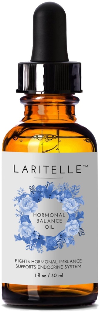 Laritelle Organic Hormonal Balance & Schilddrüse Unterstützung Behandlung 1 Unze | Kämpfe Hormonelle Ungleichgewicht, unterstützt endokrine System| normalisiert Hormonelle Ungleichgewichte der Schilddrüse | Verjüngung, Alter Verschlüsselung