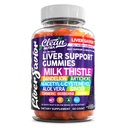 Clean Nutra Liver Cleanse Detox & Repair Gummis | Milk Thistle Gummy Liver unterstützen Vitamine | Dandelion, Artichoke, Aloe Vera, Ginger, Berberine, Lemon, N-Acetyl-L-Cystein, Turmeric Supplement HCL