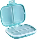 Holii Reise Pille Organizer, 8 Komponenten Tragbare Pille Fall, Tägliche Pille Box, Vitamine zu halten, kleine Pille Container für Taschentasche Medizin Organizer (blau)