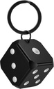 Mini Pille Case, Travel-Friendly Single Pille Box mit Schlüsselanhänger, Tragbare Aluminium Feuchtigkeit PP Pillenhalter für Tasche oder Geldbeutel - Würfel geformt