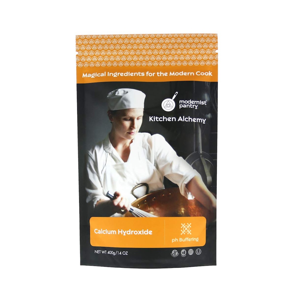 Reines Calciumhydroxide [Slaked Lime] ⊘ Non-GMO Glutenfreies Vegan - 400g/14oz