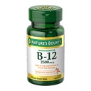 Nature’s Bounty Vitamin B12 2500 mcg, Cellular Energy Support, for Energy Metabolism, Heart & Nervous System Health, 75 Quick Dissolve Tabletten