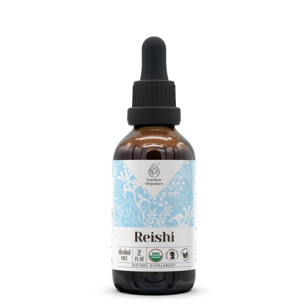 Reishi Extrait sans alcool biologique USDA supplément diététique, teinture haute-potence
