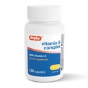 Complexe de vitamine B avec vitamine C - Vitamines complexes sans gluten B pour l'énergie, le métabolisme, le nerf et le soutien immunitaire, 130 capsules
