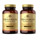 Solgar Cod Liver Oil - 100 Softgels - Bietet Vitamine A & D - Non-GMO, Glutenfrei - 100 Portionen