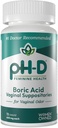 pH-D Feminine Gesundheit - 600 mg Boric Acid Suppositories - Frau Eigentümer - für Vaginal Odor Verwendung - 72 Zählung