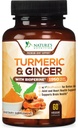 Kurkuminus-Ergänzung 1950mg - 95% Curcuminoide mit Organic Turmeric & Ginger, BioPerine Black Pepper für beste Absorption, Nature's Vegan Joint Support, Non-GMO, Bottled in USA - 60 Kapseln