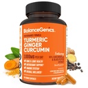 Supplément curcumine curcumine curcuma avec racine de poivre et de gingembre noir 1000mg. Formule optimisée 95% Curcuminoides Curcuma.