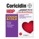 Coricidin HBP Decongestant-Free Cough and Cold Medicine - Speziell gestaltetes Relief für hohen Blutdruck, Husten, Runny Nose, Niesen und kalte Symptome (16 Zähler)