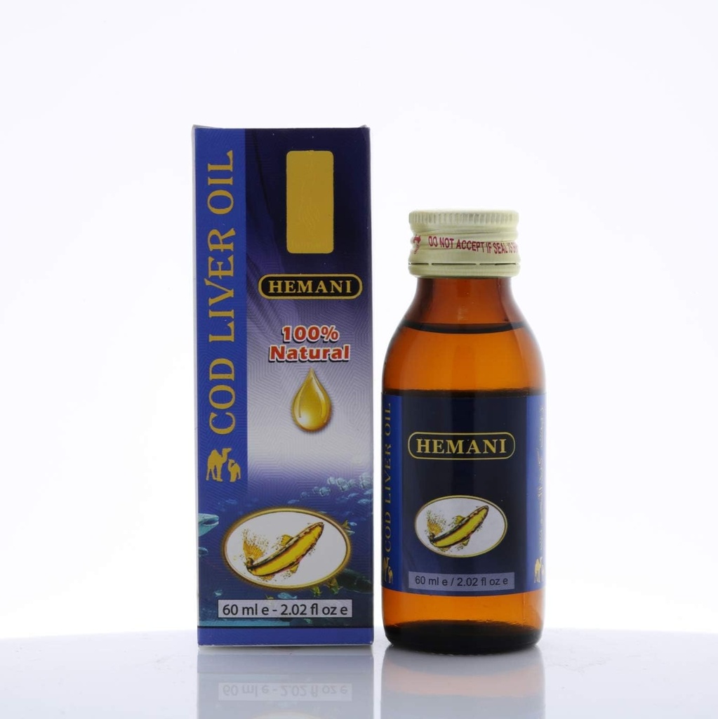 Hemani Cod Liver Oil 60mL (2 FL OZ) - Speiseöl
