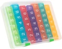 e-Pill 7 Times a Day x 7 Day Clear Weekly Pill Organizer, Vitamin, and Medicine Pillbox (Rainbow)