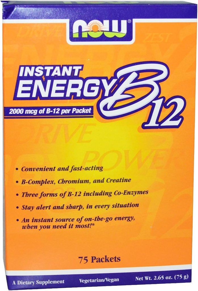 Jetzt Lebensmittel - B-12 Instant Energy Packets 75/Box