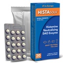 HISTAsolv Extra Strength Supplément enzymatique DAO pour l'intolérance alimentaire à l'histamine - Facilités Désagrément digestif - Technique brevetée - Fabriqué en Autriche - 30 Pack
