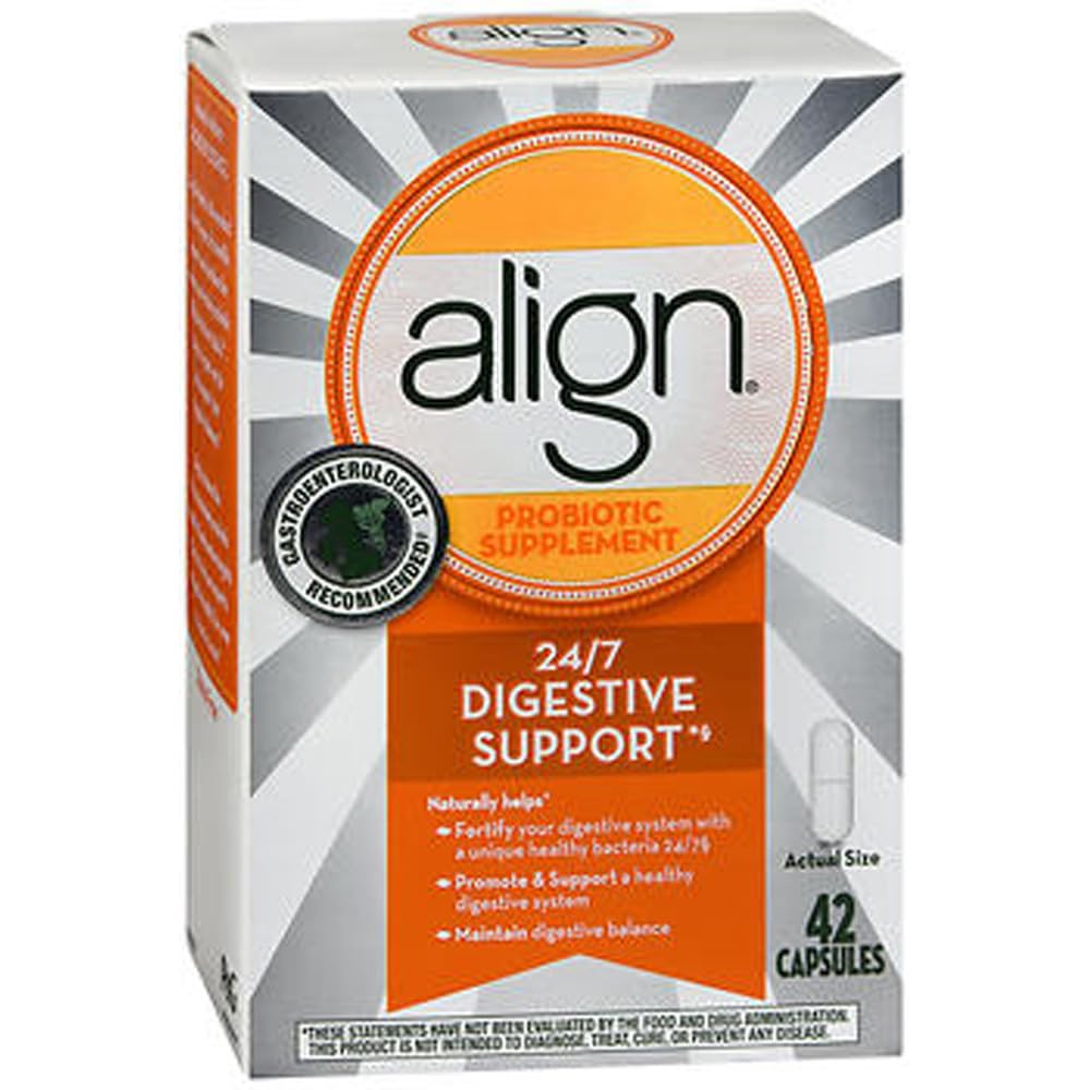 Produit des capsules de suppléments probiotiques alignes, 2 pk./42 ct. [Biz Discount]