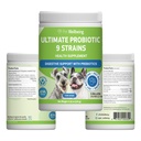 Pet Wellbeing Ultimate Probiotic 9 Strains for Dogs & Cats - Unterstützt das Gut Microbiome und Verdauung, Immunsystem Care, Urinary Tract Health, FOS, 2.5 Billion CFU - 11.29 Unze (320 g) Pulver