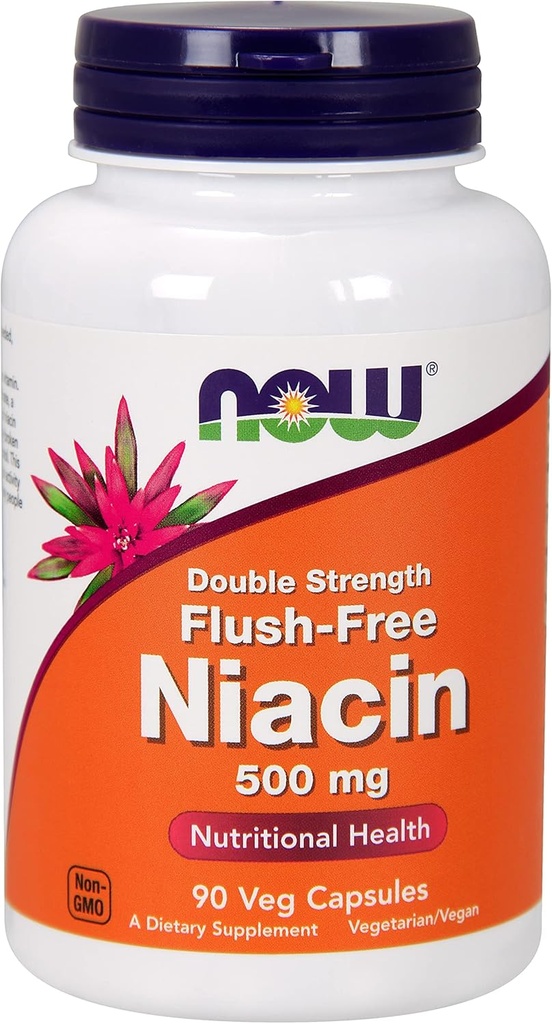 Jetzt® Foods Flush Free Niacin (Doppelstärke) 500mg w/90 caps
