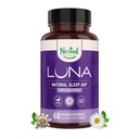 Nested Naturals Luna Sleep Aid - Non-Habit Forming Natural Sleeping Pills für Erwachsene mit natürlichen Inhaltsstoffen - Valerian Root, Melatonin, Kamille, Zitronenbalsam und mehr - 60 Vegan Capsules