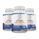 Labs Natural Brain Health Supplements für Erwachsene,180 Kapseln - Nutritische Mischung aus Bacopa Monnieri, Ginkgo biloba, Melissa Officinalis & Citicoline für Gehirn Fokus & Gedächtnis