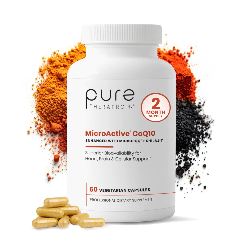 MicroActive CoQ10 Enhanced with MicroPQQ + Shilajit Release Sustained.