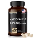Nattokinase Supplement - 2000 FU von Enzyme - 270 Kapseln von Nattokinase 100mg - Glutenfrei, Non-GMO, Vegan