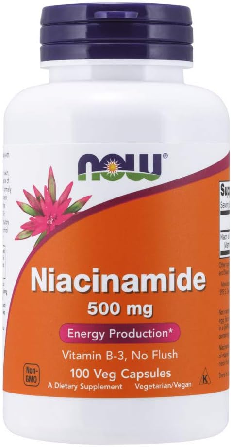 JETZT Lebensmittel - Niacinamid 500 mg 100 caps (Pack von 4)