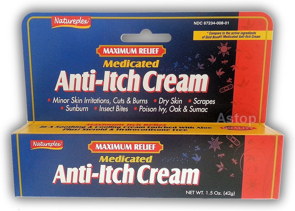 Maximale Relief medizinische Anti-Itch Creme