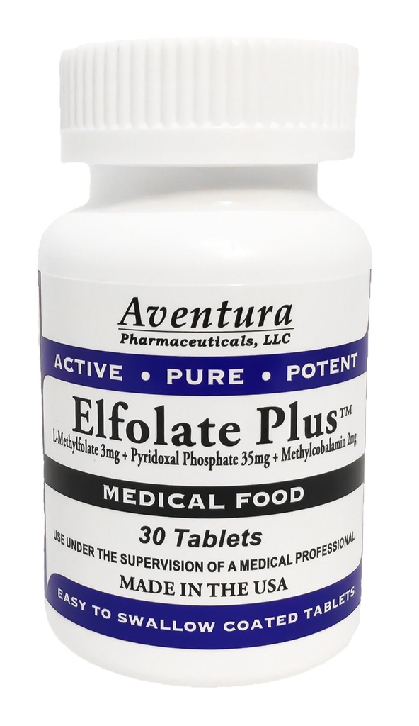 Plus® 3mg L-méthylfolate Methylfolate Methylfolate Complément alimentaire médical Force professionnelle Potentiel pur actif 30 comprimés