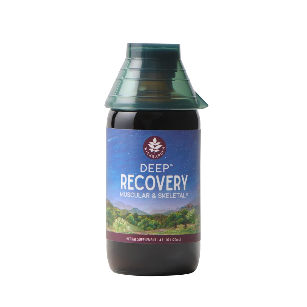 WishGarden Herbs Deep Recovery - complément naturel de soutien musculaire, tissulaire et joint avec curcumine curcumine, s'attaque à la racine cause des problèmes de lingering et favorise une réponse inflammatoire saine, 4oz