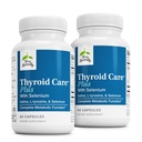 Terry Naturally Thyroid Care Plus - Ergänzung zu Hilfe Schilddrüse - Nahrungsergänzungsmittel für Energie & Gesunde Haare Unterstützung - Ergänzung mit L-Tyrosine & Selen - 60 Kapseln (2 Packung)