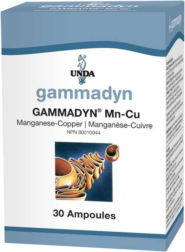 UNDA GAMMADYN Mn-Cu----------------- 30 ampoules