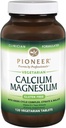 Pioneer Cal Mag & Vitamin D | Calcium & Magnesium Ergänzung für Erwachsene | Hohe Absorption | Verifizierte Glutenfreie | 120 vegetarische Tabletten