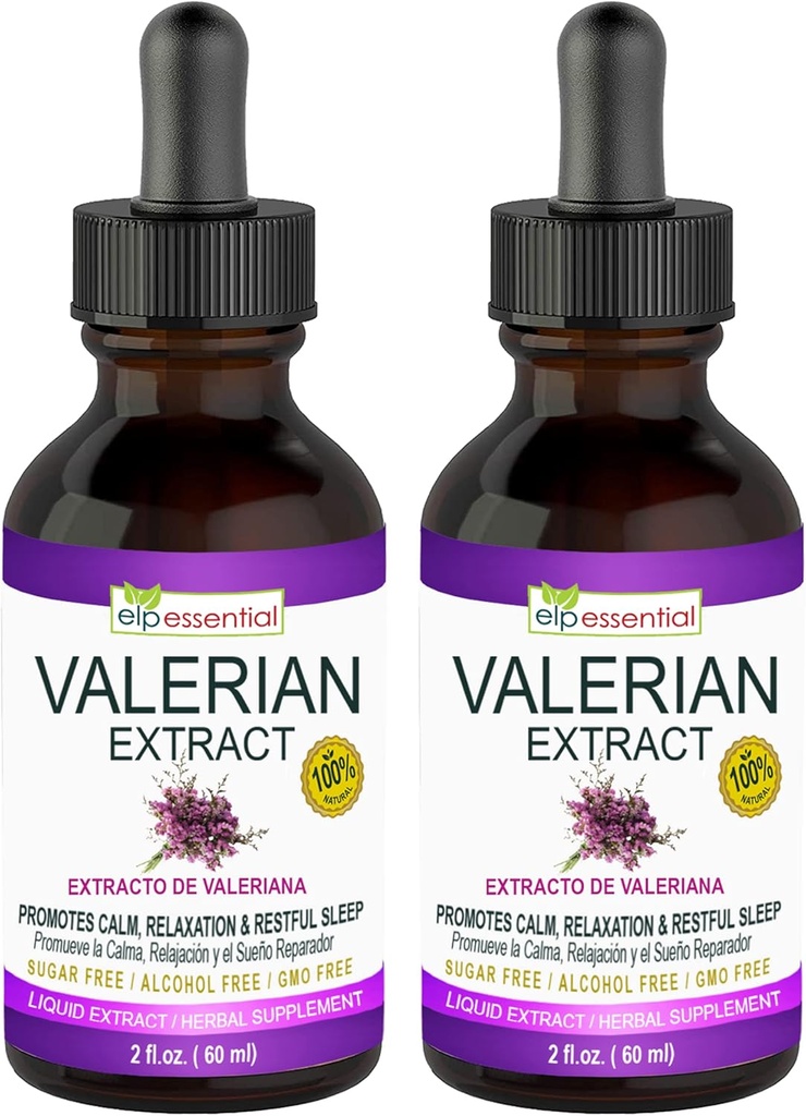 ELP ESSENTIEL des gouttes d'extrait de racine valériane