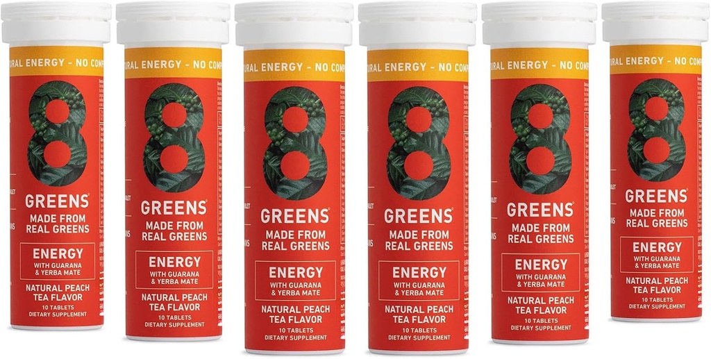 8Greens Supergreens Comprimés SuperGreens SuperGreens Powder Comprimé SuperGreens, Métabolisme Immunity & Focus, Verts quotidiens Comprimés effervescents, Organique: Aloe Vera, Spiruline, Chlorella, Énergie, 60 Serviettes