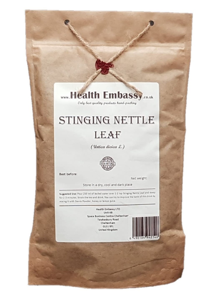Gesundheitsbotschaft Stinging Nettle Leaf | Urtica Dioica L | Kräutertee (100g)