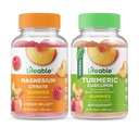 Lebensfähiges Magnesium 85mg + Kurkuma, Gummis Bundle - Große Verkostung, Vitamin-Ergänzung, Glutenfrei, GVOfrei, Kaugummi