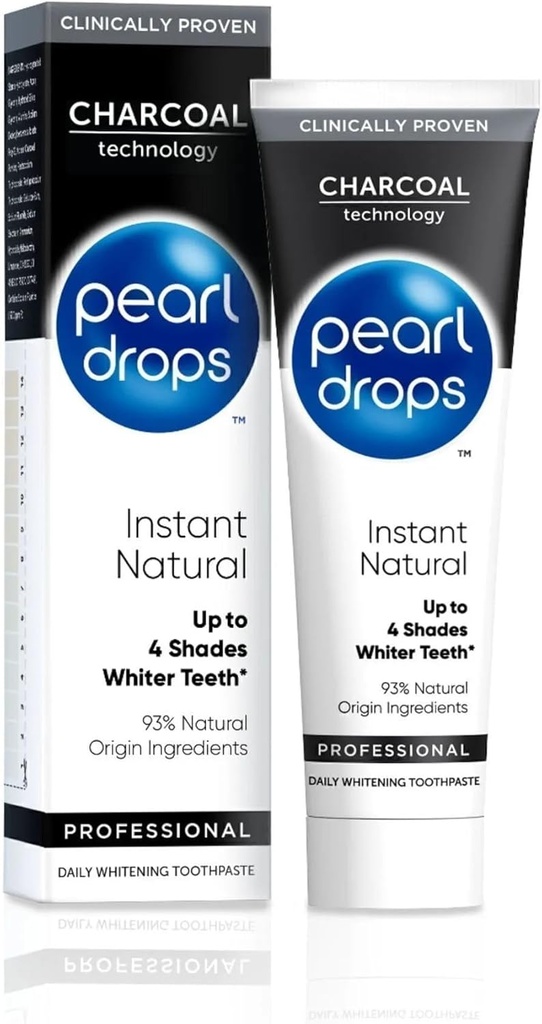 Pearl Drops Instant natürliche weiß aktiviert Charcol 75ml