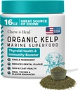 Kelp-Ergänzung für Hunde - 16 Unzen Kelp-Pulver-Granulat mit 5cc Spoon - Gut für gesünde Schilddrüse-Funktion, Reduzieren Dental Plaque und Hautgesundheit - Made in USA