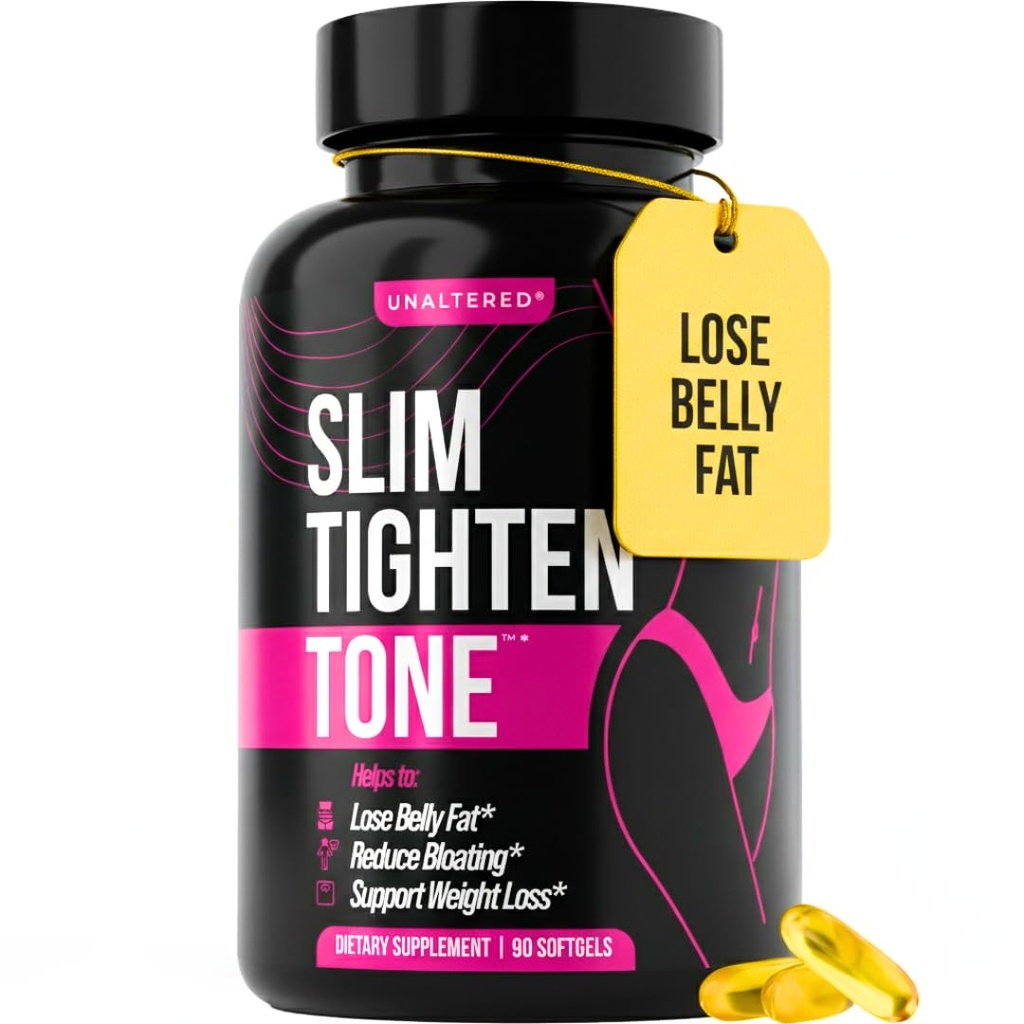 UNALTERED Belly Fat Burner for Women - Slim Waist, Lose Stomach Fat, Reduce Bloating - Natural Weight Loss Pills, Appetite Suppressant, & Metabolism Booster - 90 Capsules
