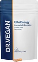 DR.VEGAN UltraEnergy | High Strength B Vitamin Complex, 30 Vegan-Friendly Capsules | Inklusive Vitamin B12 (100ug), Choline (50mg), Biotin (50ug) und Folate (200ug) | One-A-Day
