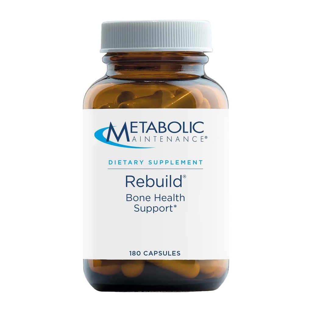 Metabolic Maintenance Rebuild - Knochengesundheitsunterstützungsergänzung mit Calcium, Vitamine D + K2, Zink, Magnesium Citrat + Trace Minerals, keine Füllstoffe (180 Kapseln)